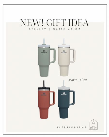Brand new from Stanley, matte travel mug 40 oz. Easy gift ideas, popular gift idea, 

#LTKfamily #LTKfit #LTKGiftGuide