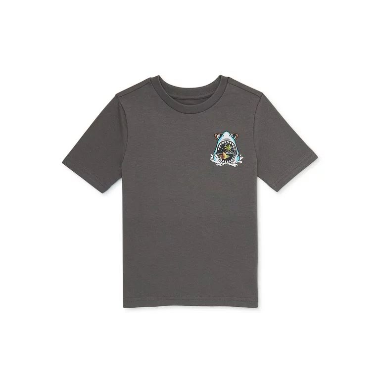 365 Kids Boys Short Sleeve Front Back Graphic T-Shirt, Sizes 4-10 | Walmart (US)