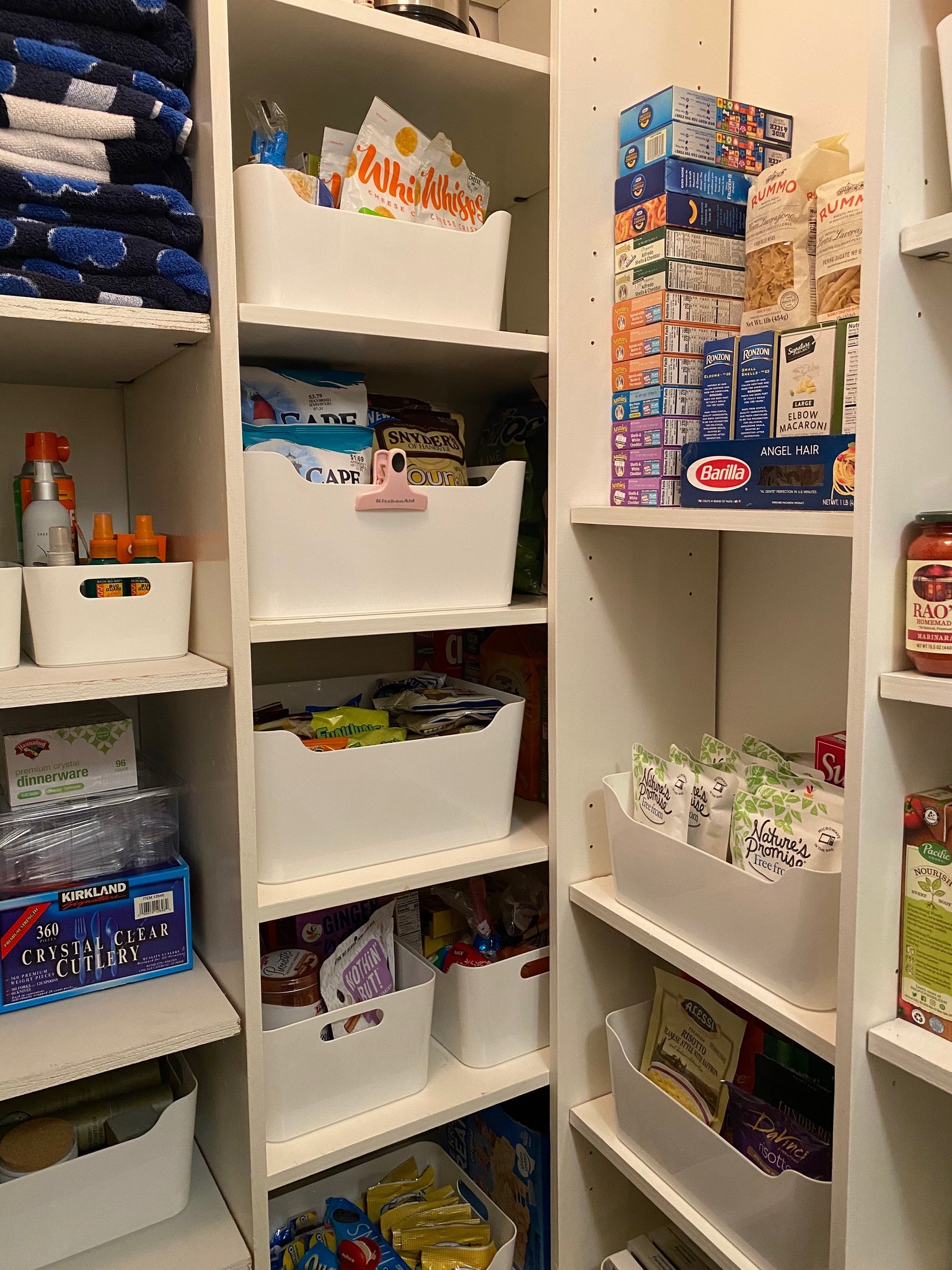 These white bins hold a lot and are a favorite for backstock items and large pantry items.

#LTKhome #LTKfamily #LTKunder50