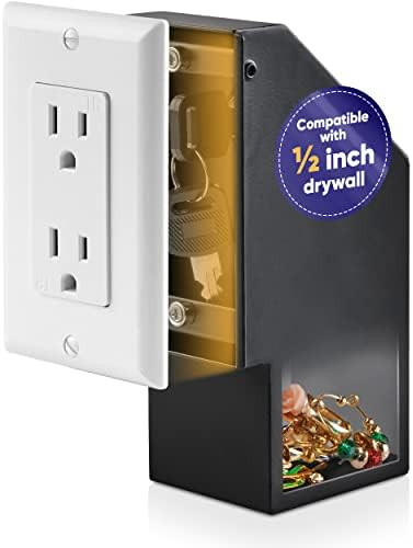 Elder Welder® Hidden Wall Safe Outlet with Key Lock, Electric Socket Safe, Covert Wall Safe, Div... | Amazon (US)