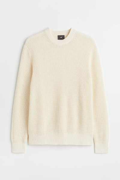 Regular Fit Waffle-knit Sweater | H&M (US + CA)