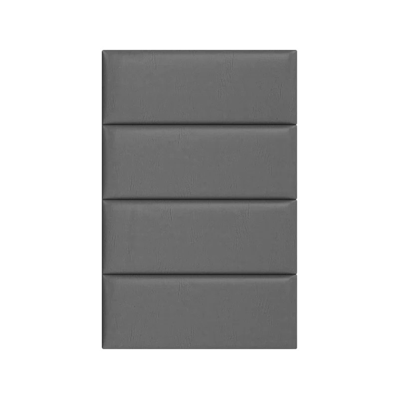 Vintage Leather Wall Paneling in Gray Pewter | Wayfair North America