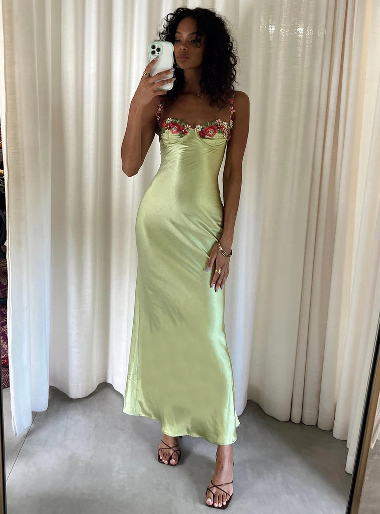 Kenzie Maxi Dress Green | Princess Polly AU