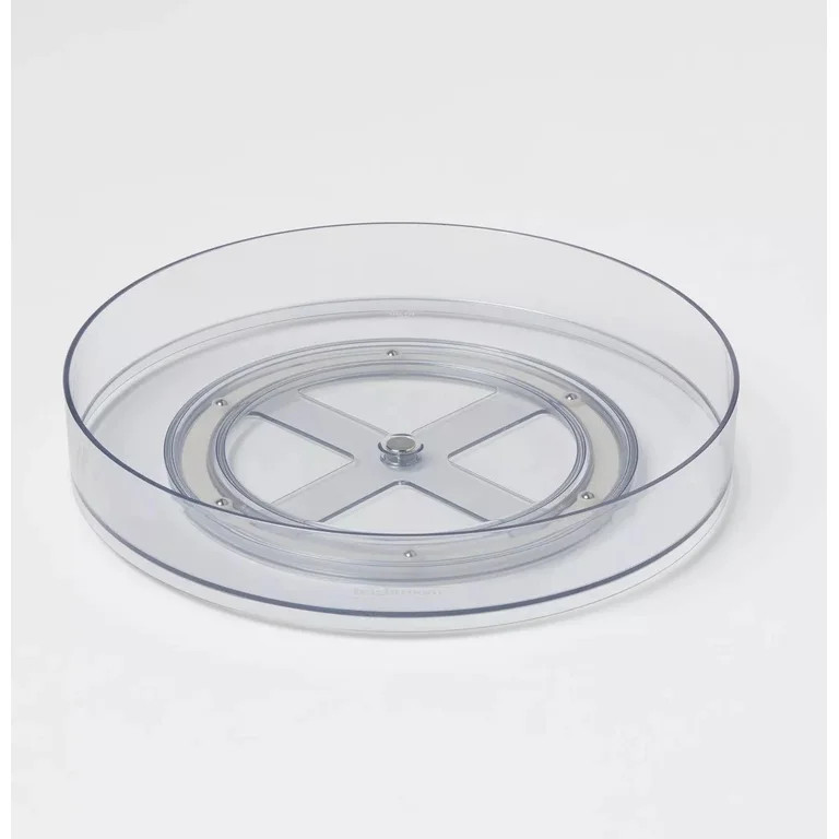 Essentials Clear Acrylic Rotating Kitchen Turntable (Lazy Susan), Clear 10 Inch (Pack of 1) | Walmart (US)