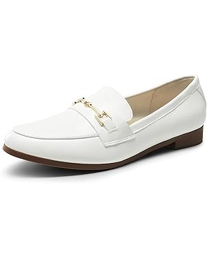 DREAM PAIRS Women's Loafers Penny Loafers Fashion Comfortable Flats Dressy Shoes | Amazon (US)