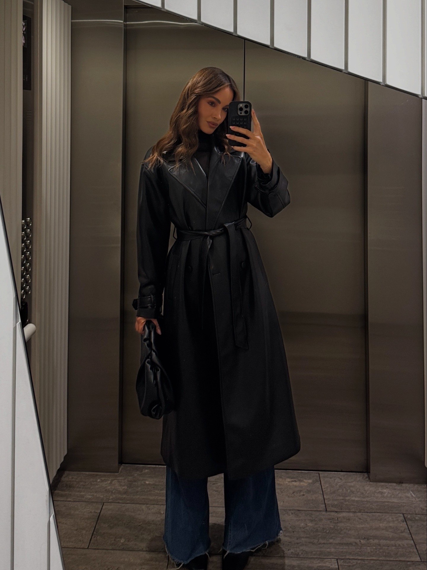 I love this leather trench, it’s a couple of years old but I found a few similar options. 