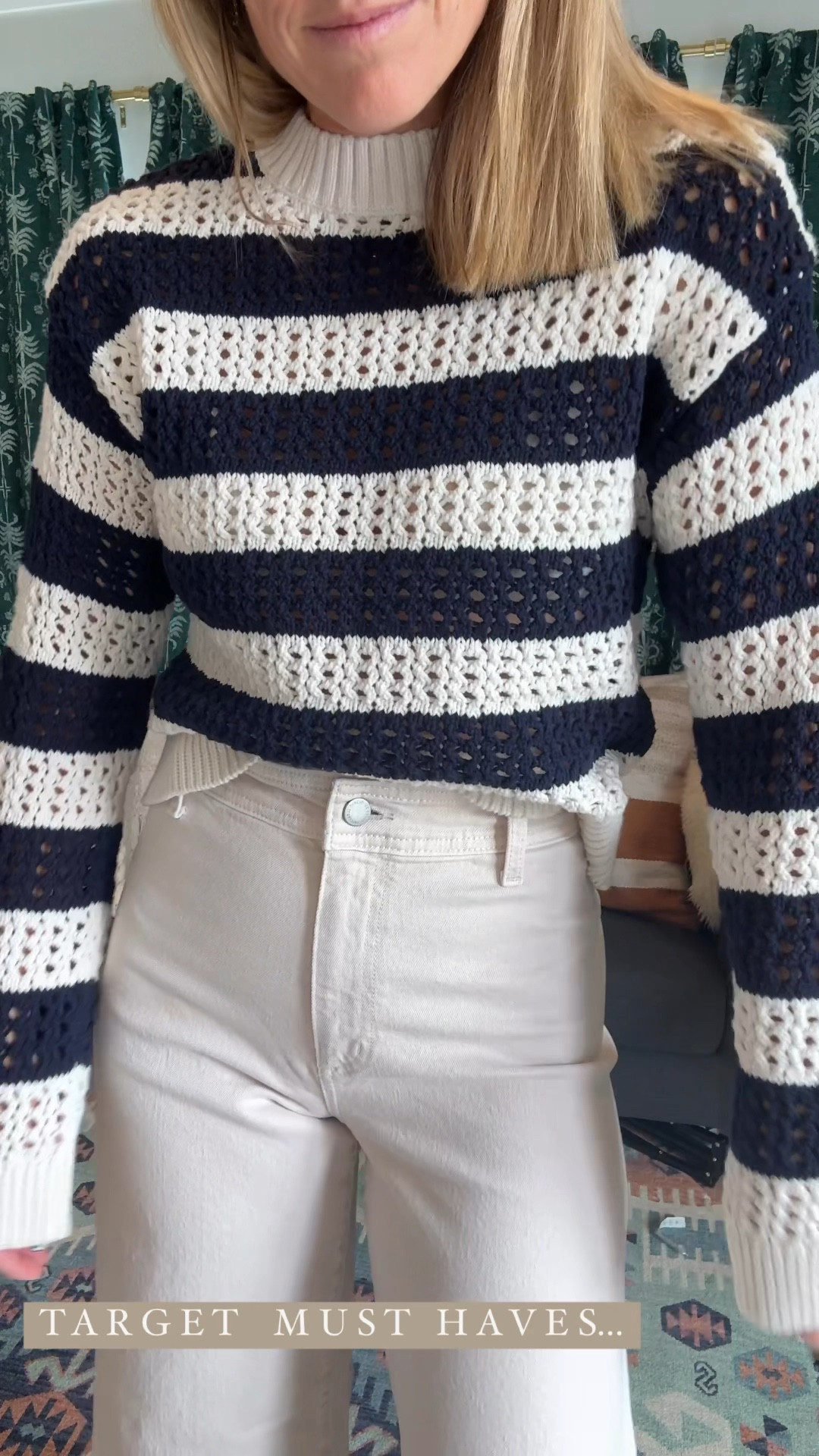 Can’t get enough of this preppy striped sweater for summer.  Patriotic perfection for the 4th of July too!  And the best selling wide leg pant for only $26.

#targetstyle #summeroutfit #july4th #4thofjuly #redwhiteandblue

#LTKFindsUnder50 #LTKSeasonal #LTKOver40