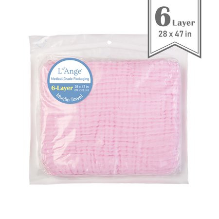 L Ange Baby 6-Layer Medium Cotton Muslin Towel | Walmart (US)