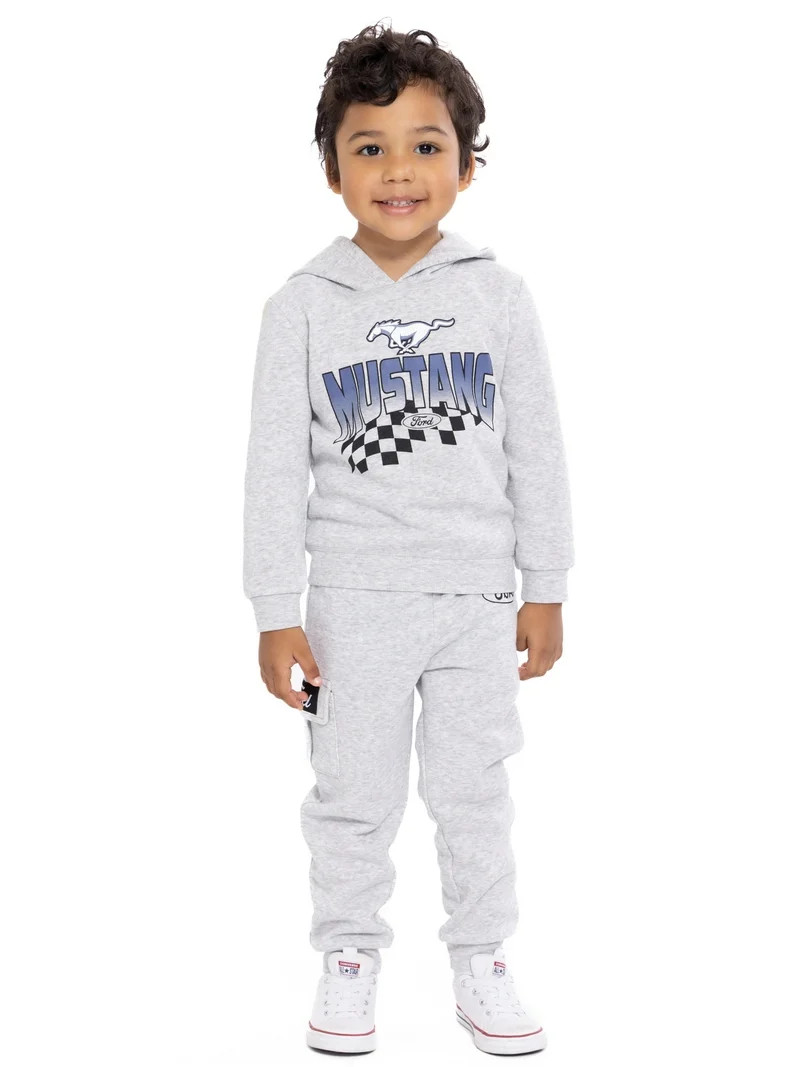 Ford Mustang Toddler Boys Graphic Hoodie and Jogger Pants Set, 2-Piece, Sizes 12M-5T | Walmart (US)