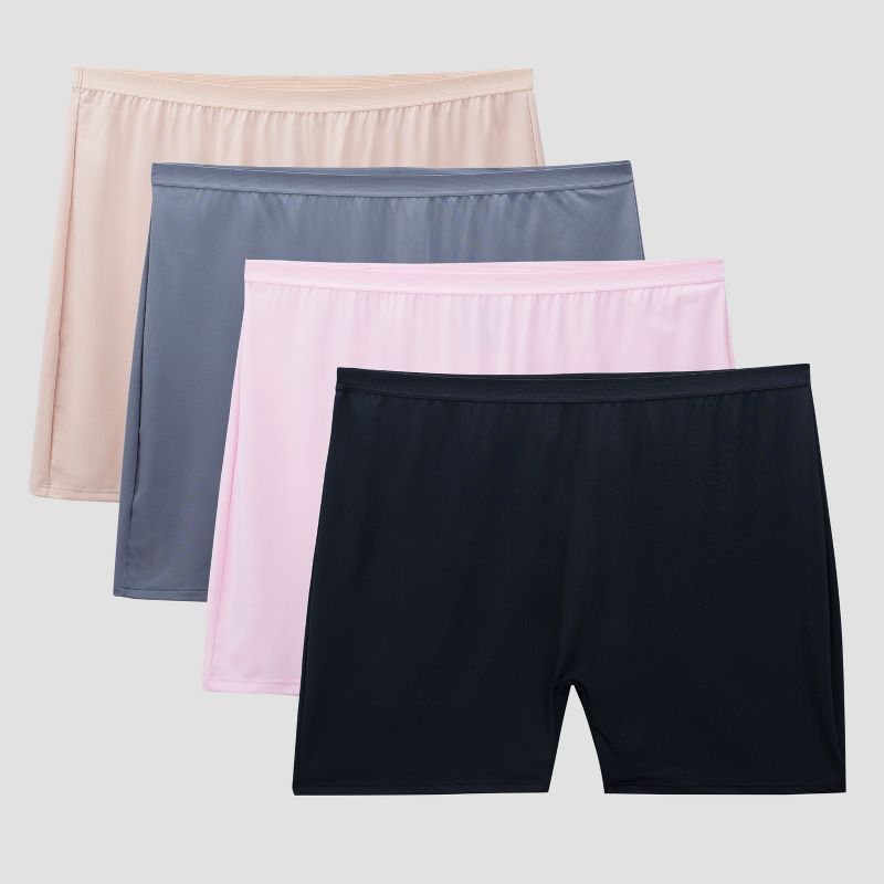 Fit for Me by Fruit of the Loom Women's 4pk Microfiber Slip Shorts - Colors May Vary | Target