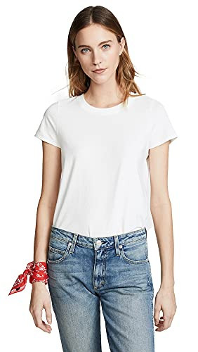 Madewell Women's Short Sleeve Harley Tee, White Wash, XS | Amazon (US)