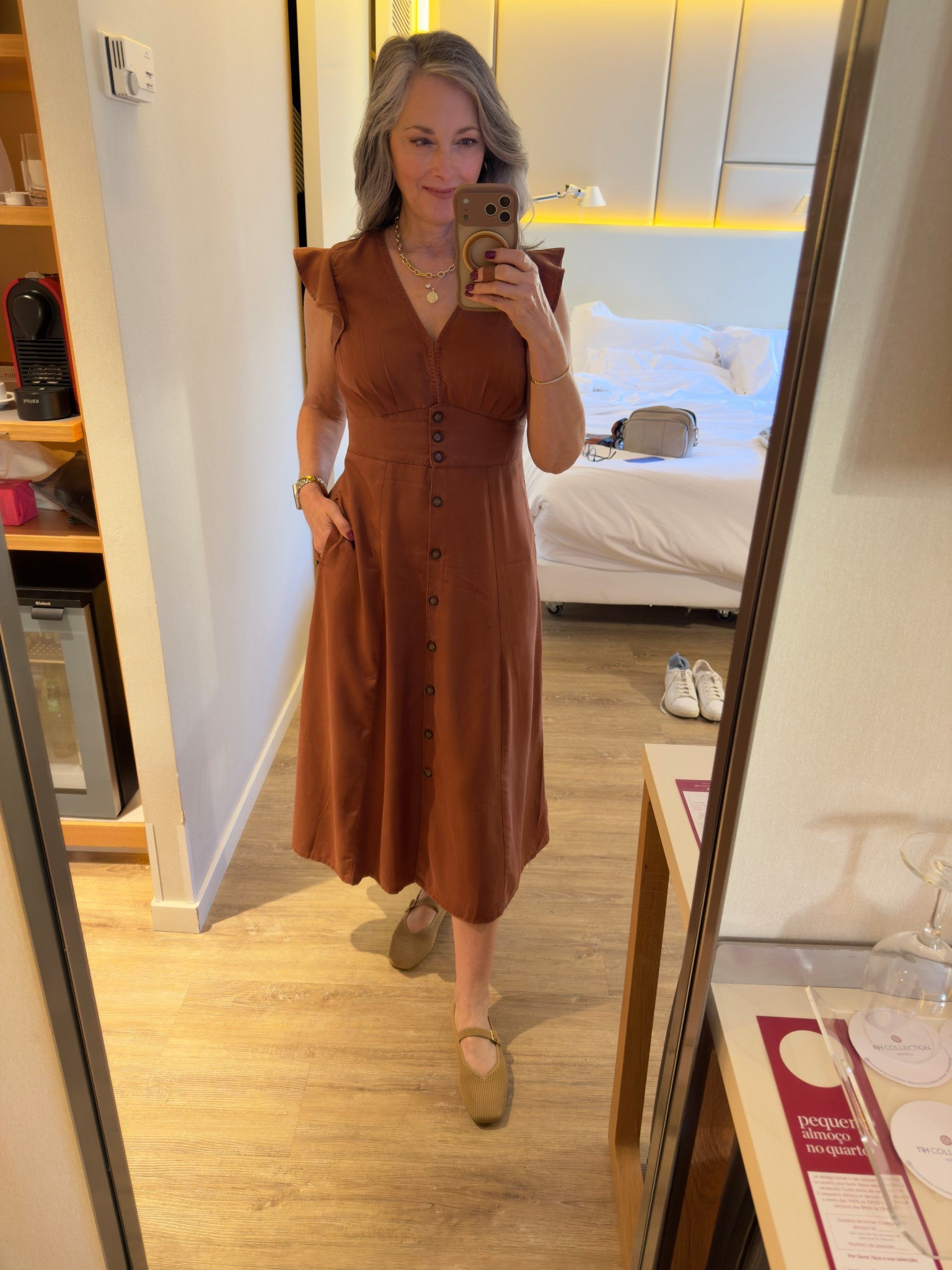 Last day in Lisbon, Portugal! This dress from Quince is perfect for travel! Minimal wrinkles and easily release with Downy Wrinkle. All faux travel jewelry is a must! 
 

#LTKOver40 #LTKStyleTip #LTKTravel