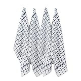 DII Cotton Terry Windowpane Dish Towels, 16 x 26" Set of 4, Machine Washable and Ultra Absorbent Kit | Amazon (US)