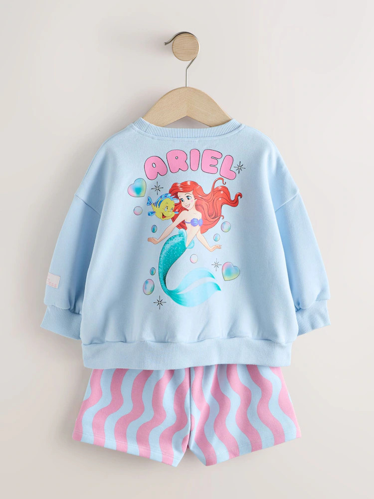 Blue Ariel Ariel Sweatshirt & Shorts Set (3mths-7yrs) | Next US