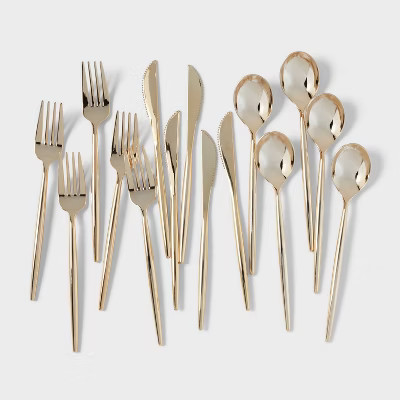 30ct Cutlery Set Gold - Spritz™ | Target