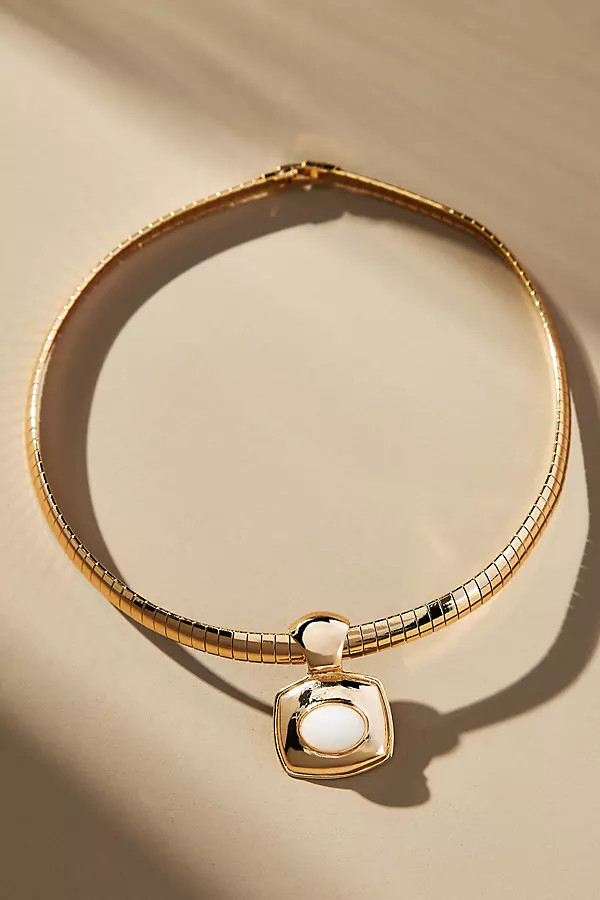 Stone Pendant Collar Necklace | Anthropologie (US)