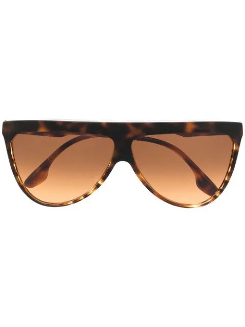 Sonnenbrille mit flachem Gestell | Farfetch (DE)