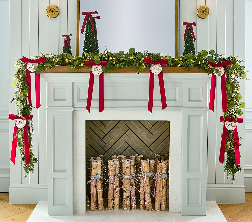 Riley Sheehey Light-Up Christmas Garland | Pottery Barn Kids