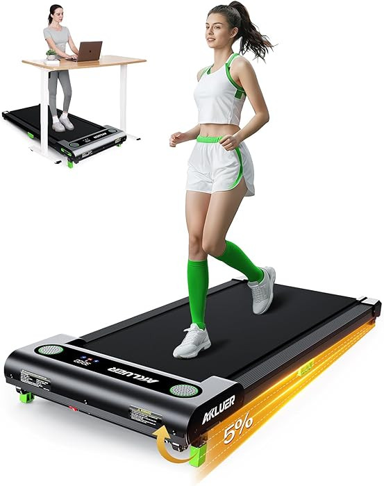 Walking Pad with Incline, Akluer Incline Treadmills for Home, 2.5 HP Under Desk Treadmill Small w... | Amazon (US)