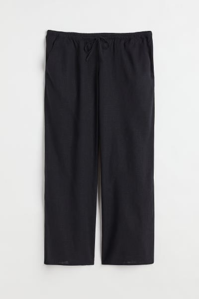 H&M+ Wide-leg Pants - Black - Ladies | H&M US | H&M (US + CA)