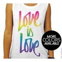 Gay Pride Tank  Muscle Tee  Script Love is Love  Gay Pride Clothing, LGBT Shirts, Womens Clothing, Cute Tank top, Rainbow Shirt, Gym tank | Etsy (US)