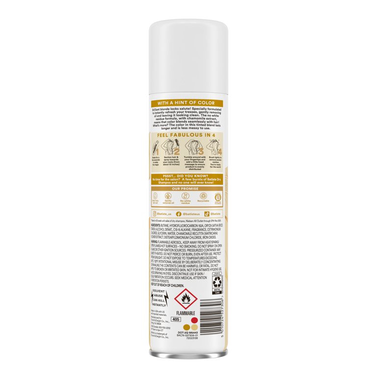 Batiste Dry Shampoo, Blonde, 5.71 oz. *Packaging May Vary | Walmart (US)