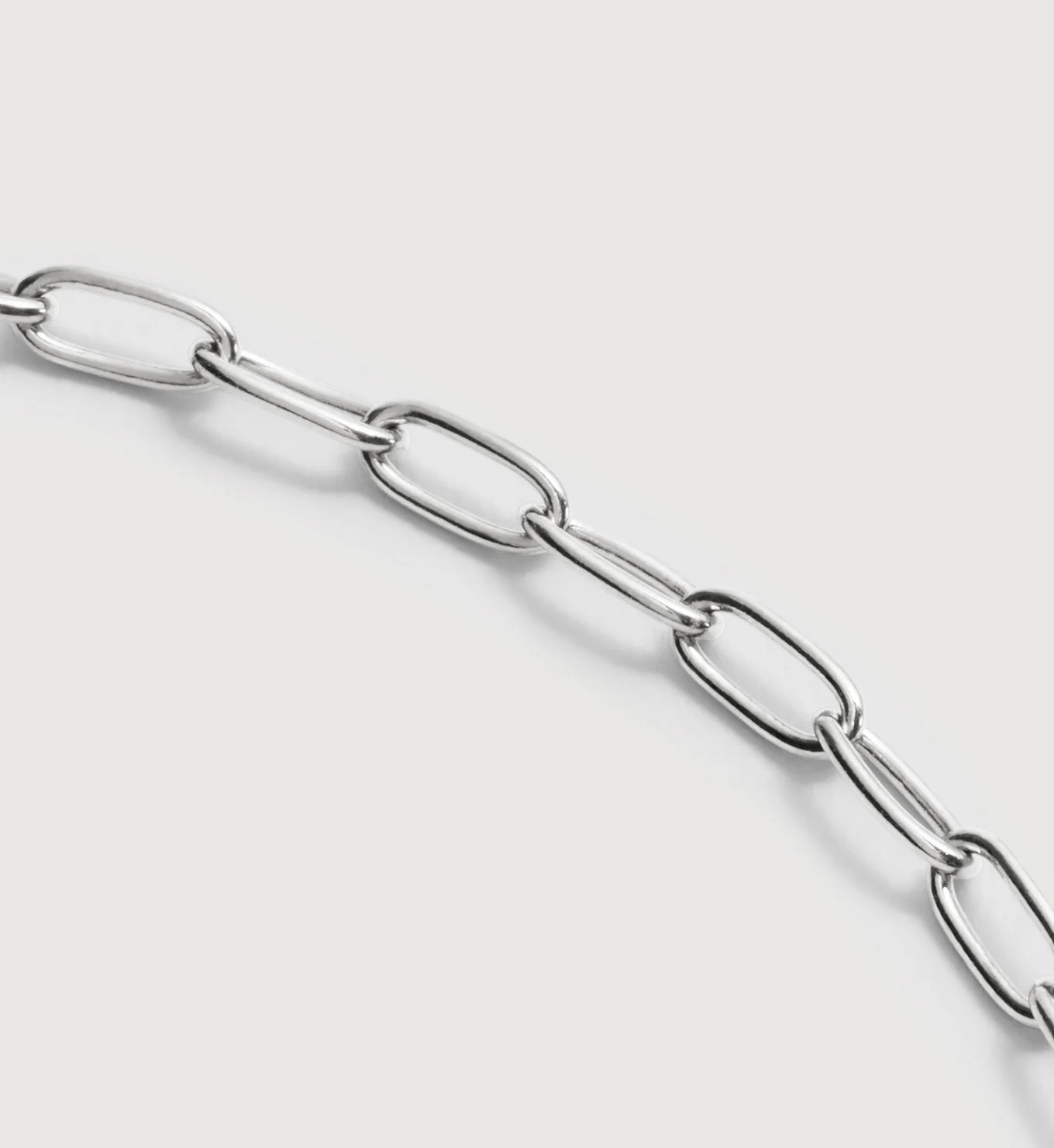 Oval Link Chain Charm Necklace | Monica Vinader (Global)
