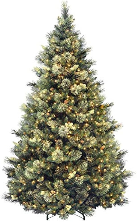 National Tree Company Carolina Pine 7.5 Foot Artificial Holiday Prelit Christmas Tree w/750 Clear... | Amazon (US)