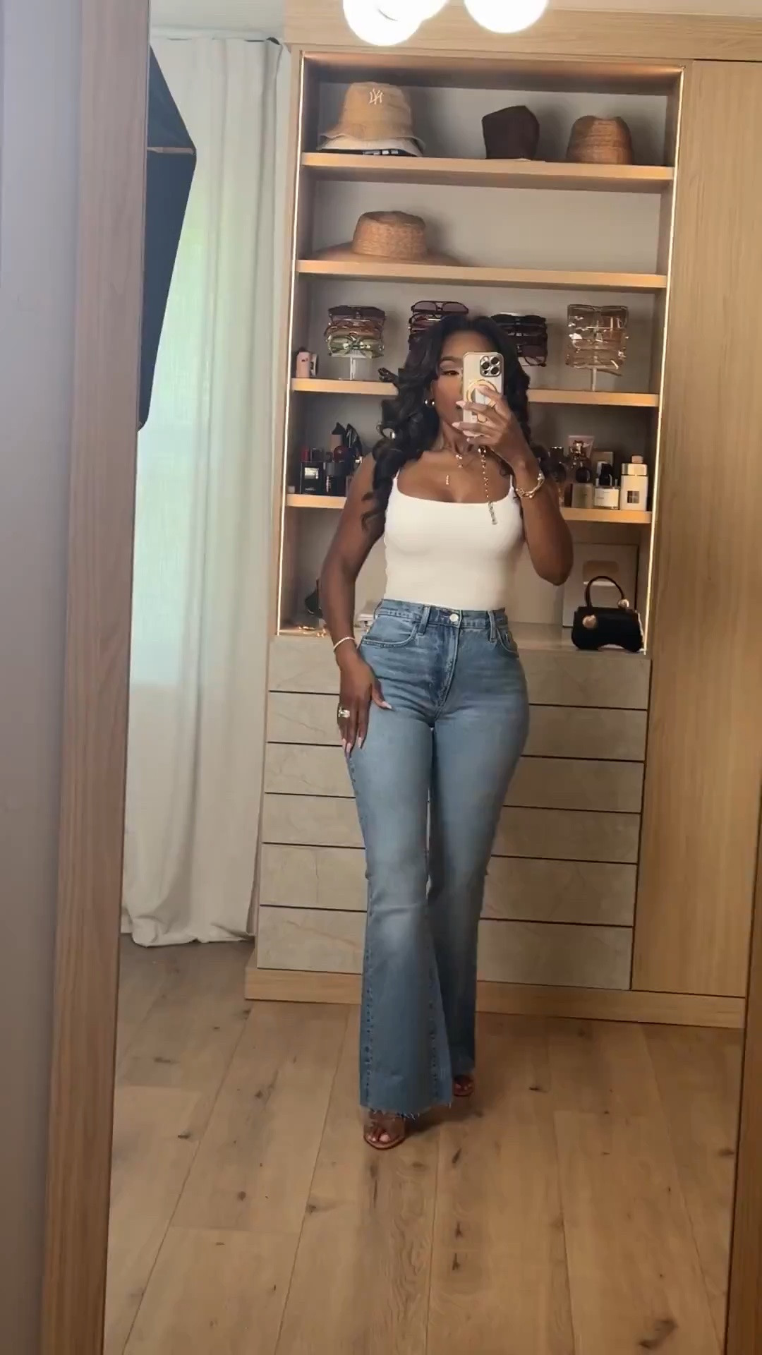 Scroll to shop! ✨ Everything from this look is linked below. 👇🏽

THE FAVORITE DAUGHTER JEANS 😮‍💨👖 The fit on these is SO good. High-waisted with a slim flare that hugs in all the right places + gives you that long-leg look. Paired with a simple fitted tank because sometimes the JEANS are the outfit.

Favorite Daughter jeans, Favorite Daughter denim, Favorite Daughter flare jeans, high waisted flare jeans, slim flare jeans women, flattering jeans for women, petite flare jeans, curvy girl jeans, jeans that make legs look longer, fitted jeans outfit, denim and tank outfit, elevated basics outfit, casual date night outfit, everyday denim outfit, kirasfashionfinds

Wearing: Size Small/4 | 5’4” | 140 lbs | 34D-27-40

Download the FREE LTK app & follow @kirasfashionfinds to shop all my daily finds.

#LTKPetite #LTKStyleTip #LTKSeasonal
