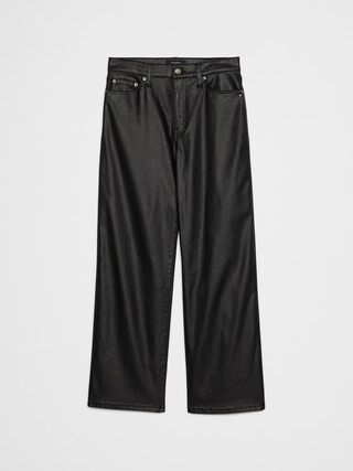 Straight High-Rise Coated Jean | Banana Republic Factory