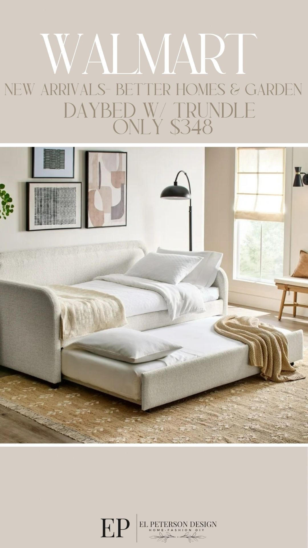 Walmart 
New arrivals
Daybed with trundle 

#LTKHome
