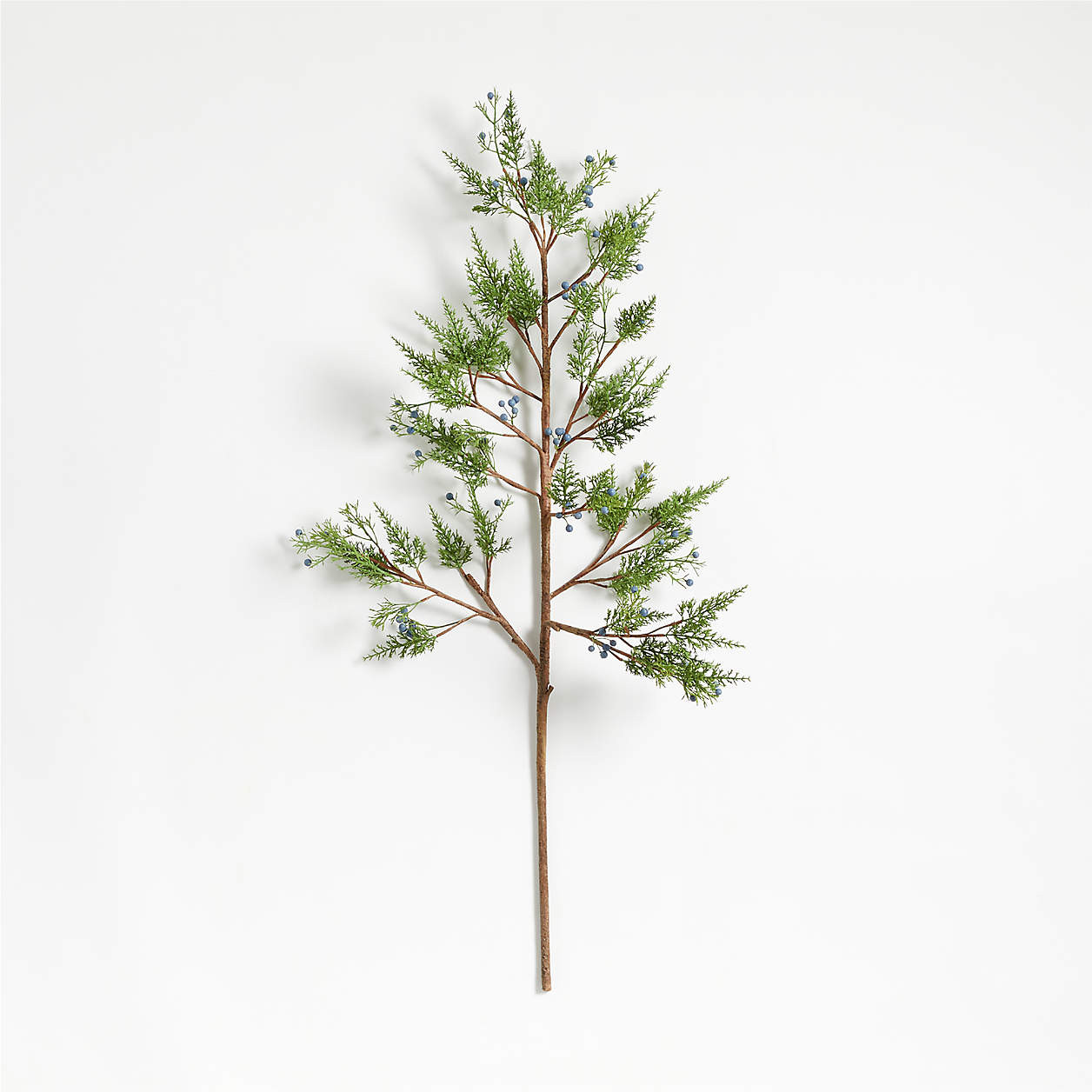 Faux Juniper Berry Stem 42.9" + Reviews | Crate & Barrel | Crate & Barrel