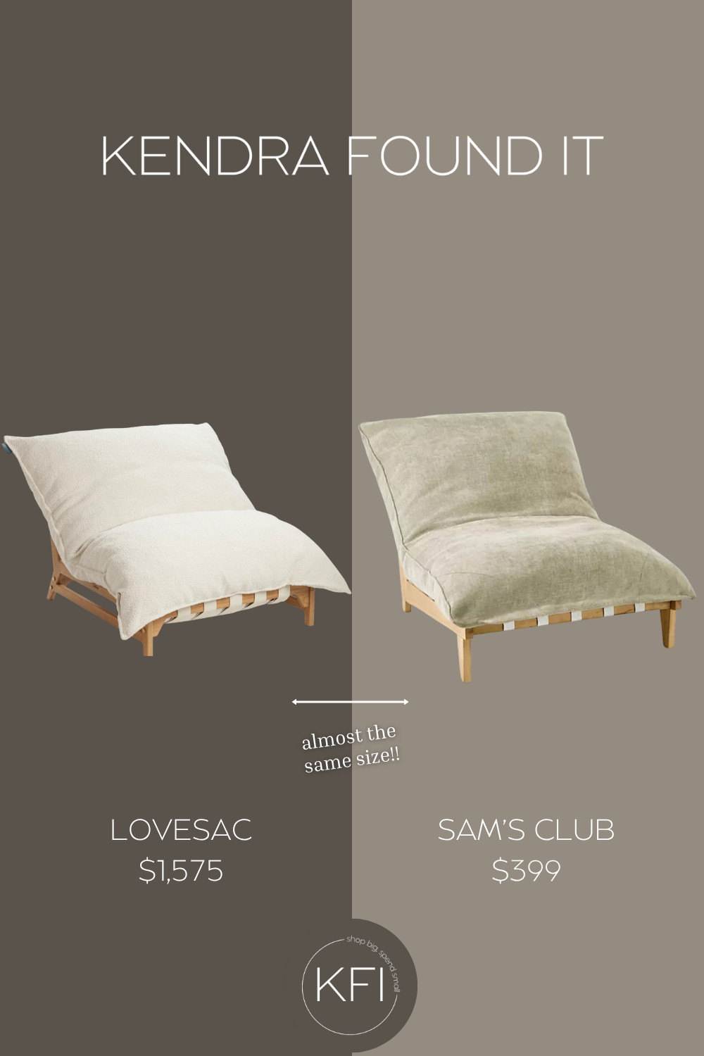 This might be one of my favorite high-end home furniture dupes yet. The Sam’s Club Cloud Lounge Accent Chair is giving serious Lovesac PillowSac dupe vibes—but for a fraction of the price. At just $399 compared to $1,575, it’s almost the same size and offers that same relaxed, cloud-like comfort everyone’s obsessed with.

If you love modern, casual lounge seating, neutral accent chairs, or cozy oversized reading chairs, this one’s for you. The shape, base, and plush design are nearly identical, making this a perfect budget-friendly alternative to the Lovesac PillowSac.

Kendra found it—so you don’t have to scroll for hours. Perfect for living room lounging, bedroom corners, or cozy family rooms that need a stylish yet comfy statement piece without the splurge. 

 #LTKHome #LTKSaleAlert #LTKFamily