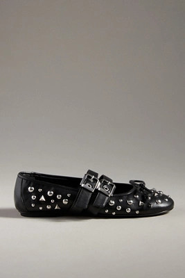 Schutz Sarita Studded Flats | Anthropologie (US)