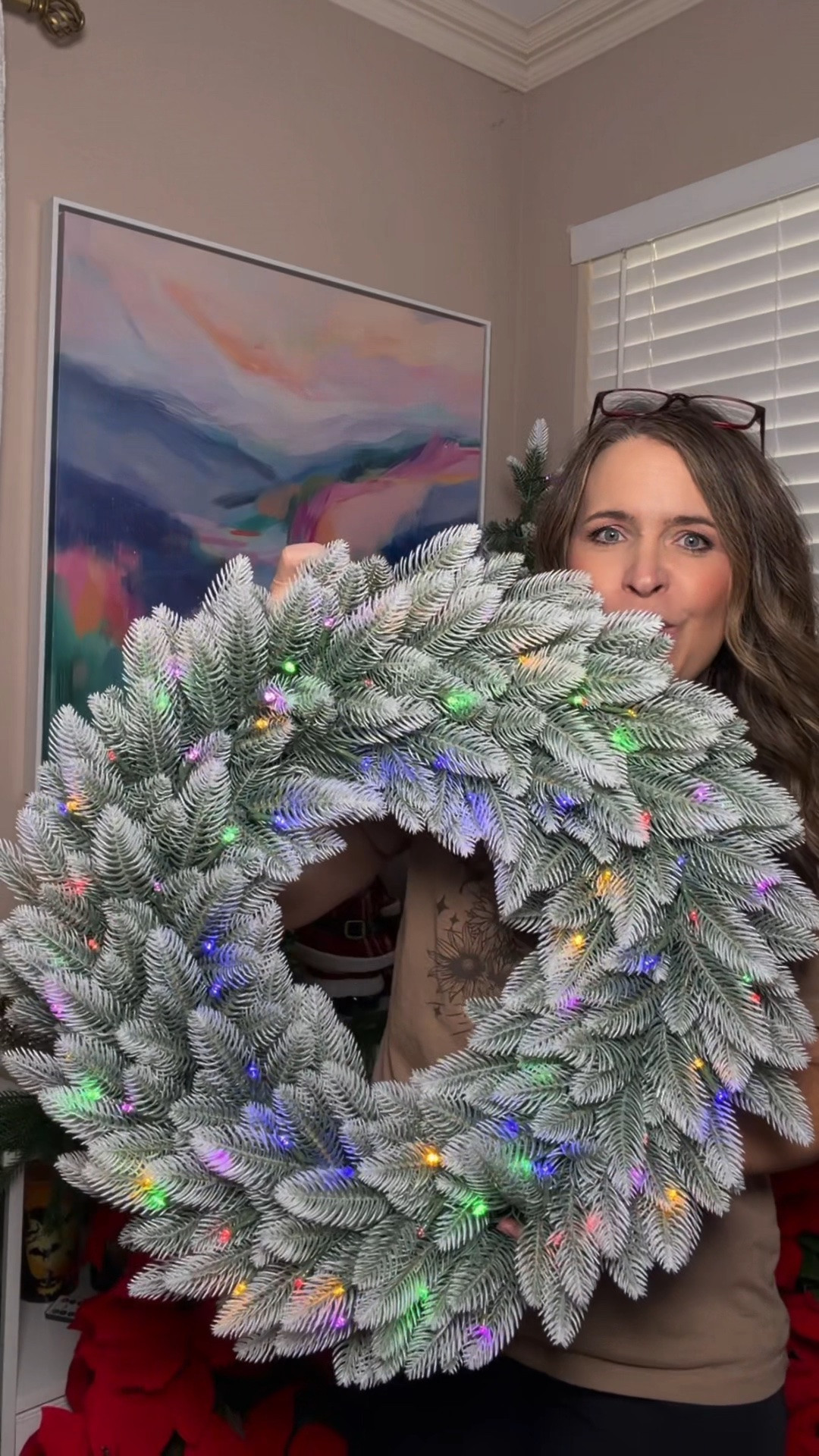 The prettiest wreath by Bethlehem Lights!

#LTKHome #LTKSeasonal