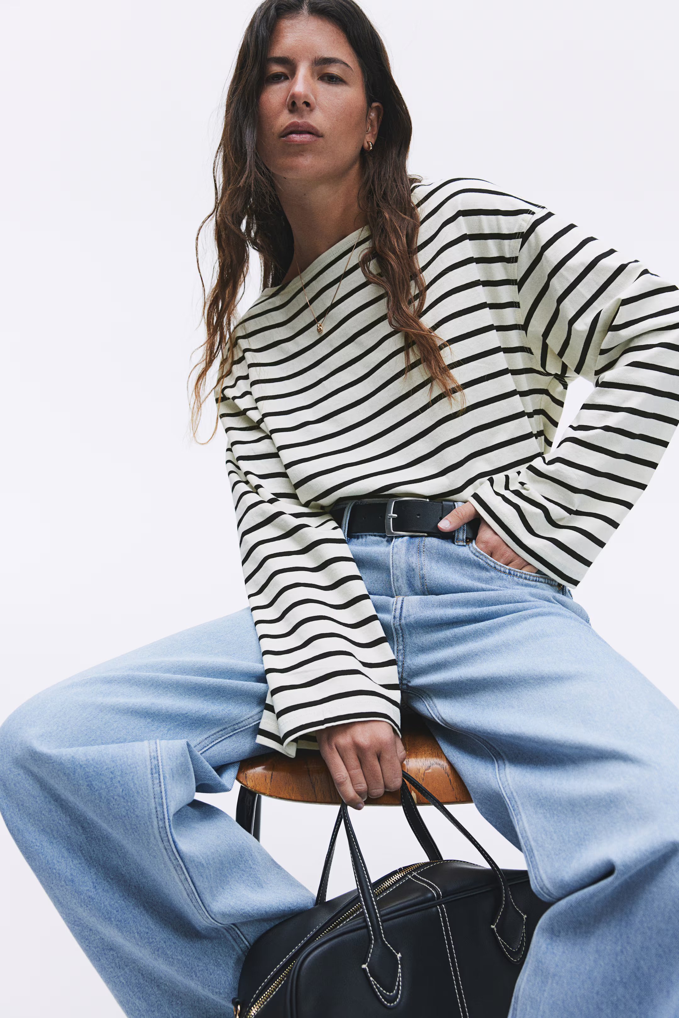 Boat-neck cotton top | H&M (UK, MY, IN, SG, PH, TW, HK)