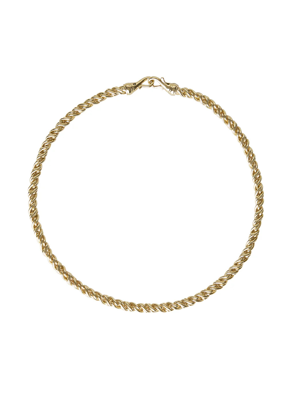 TORSION CHAIN NECKLACE WITH LAB DIAMOND ACCENT | Dorsey