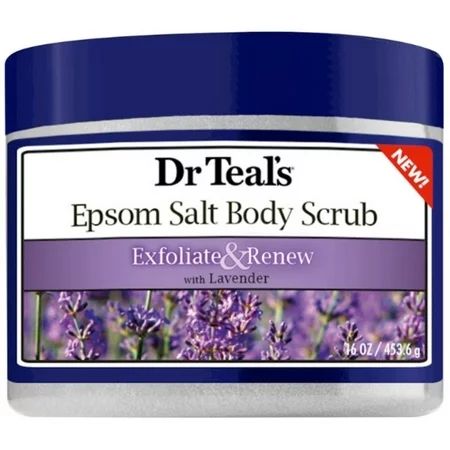 4 Pack - Dr Teal's Exfoliate & Renew Lavender Epsom Salt Body Scrub, 16 oz | Walmart (US)