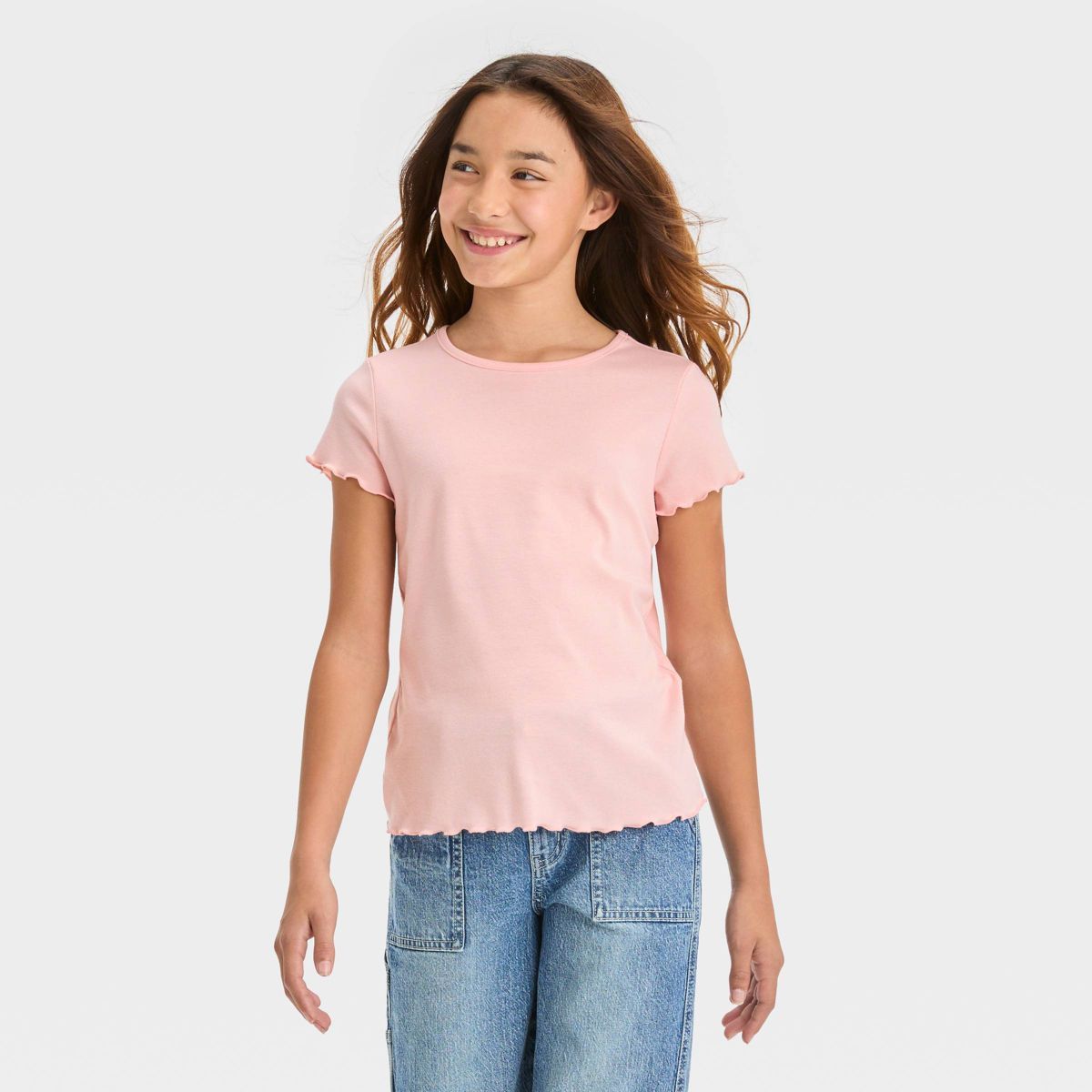 Girls' Short Sleeve Solid T-Shirt - art class™ | Target