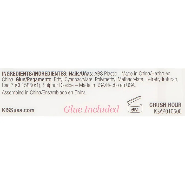 KISS Salon Acrylic French, Press On Nails, Crush Hour, Beige, Petite Squoval, 28 Count | Walmart (US)