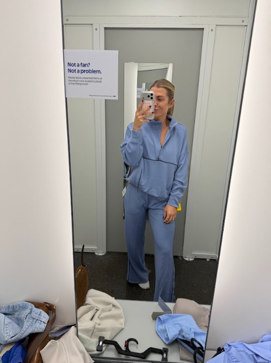 Walmart has another cozy win with this Reebok sweatshirt and pants combo! The soft blue shade gives this matching set a fresh, sporty feel while the relaxed fit keeps it comfortable for everyday wear. It’s perfect for travel days, errands, casual weekends, or those days when comfort is the top priority. Add sneakers and a crossbody bag for an easy athleisure look that still feels pulled together. This Walmart Reebok set is the kind of comfy outfit you’ll reach for again and again. 💙👟✨
#WalmartFashion #WalmartFinds #ReebokStyle #WalmartStyle #WalmartActivewear #MatchingSet #AthleisureOutfit #CozyOutfit #CasualStyle #AffordableFashion 

 #LTKootd