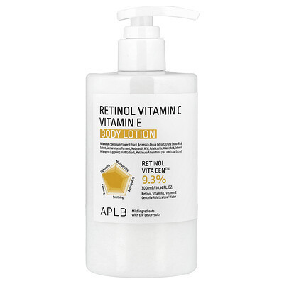 APLB, Retinol Vitamin C, Vitamin E Body Lotion , 10.14 fl oz (300 ml) | iHerb