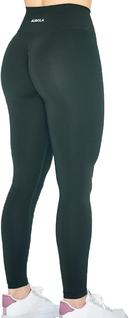AUROLA Workout Leggings for Women Seamless Scrunch Tights Tummy Control Gym Fitness Girl Sport Ac... | Amazon (US)