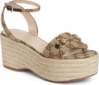 Horsebit Platform Espadrille Sandal (Women) | Nordstrom