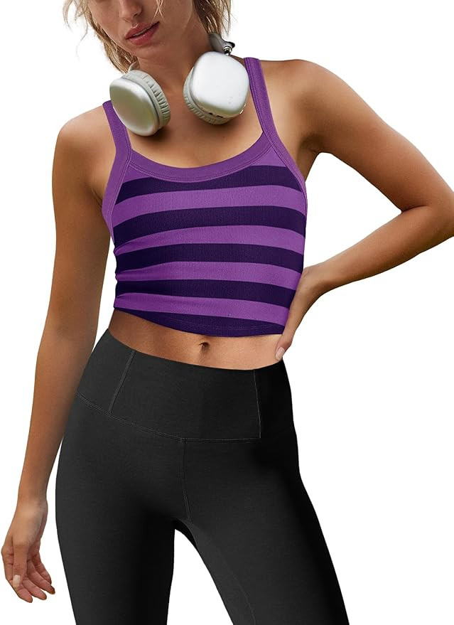 Striped Workout Tank  

 #LTKActive #LTKU #LTKSaleAlert