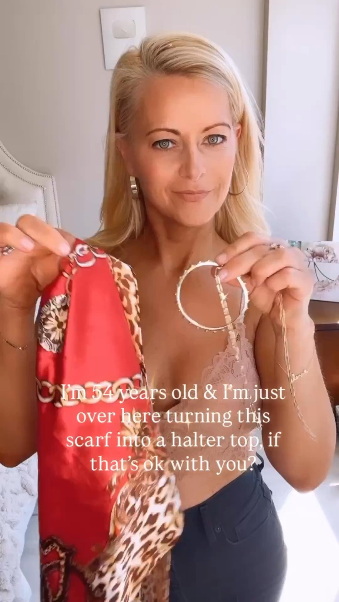 ✨Super easy scarf tutorial…what do you think of this DIY halter top? I think it’s perfect for summer nights out. ✨

#LTKootd #LTKSeasonal #LTKOver40