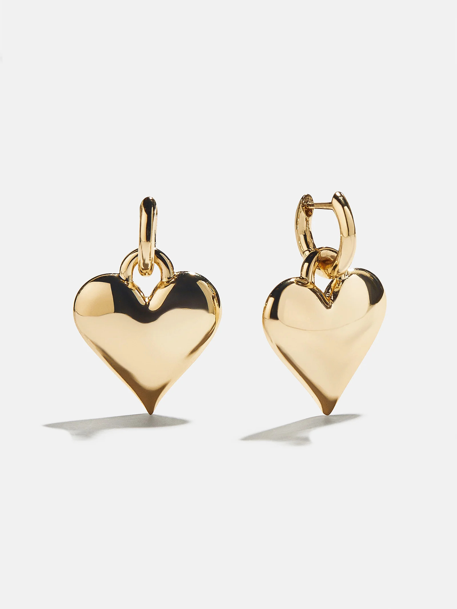 Millie Bubble Heart Earrings - Gold | BaubleBar