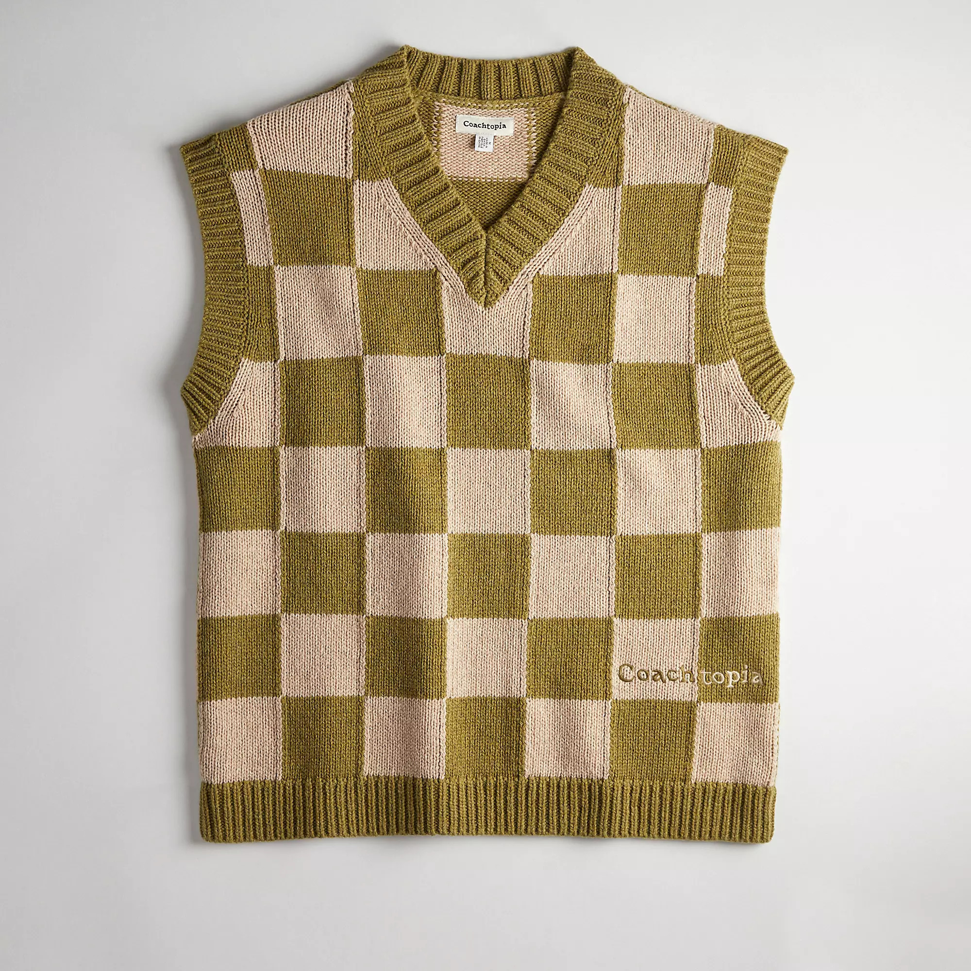 Sweater Vest With Checkerboard Pattern | Coach (US)