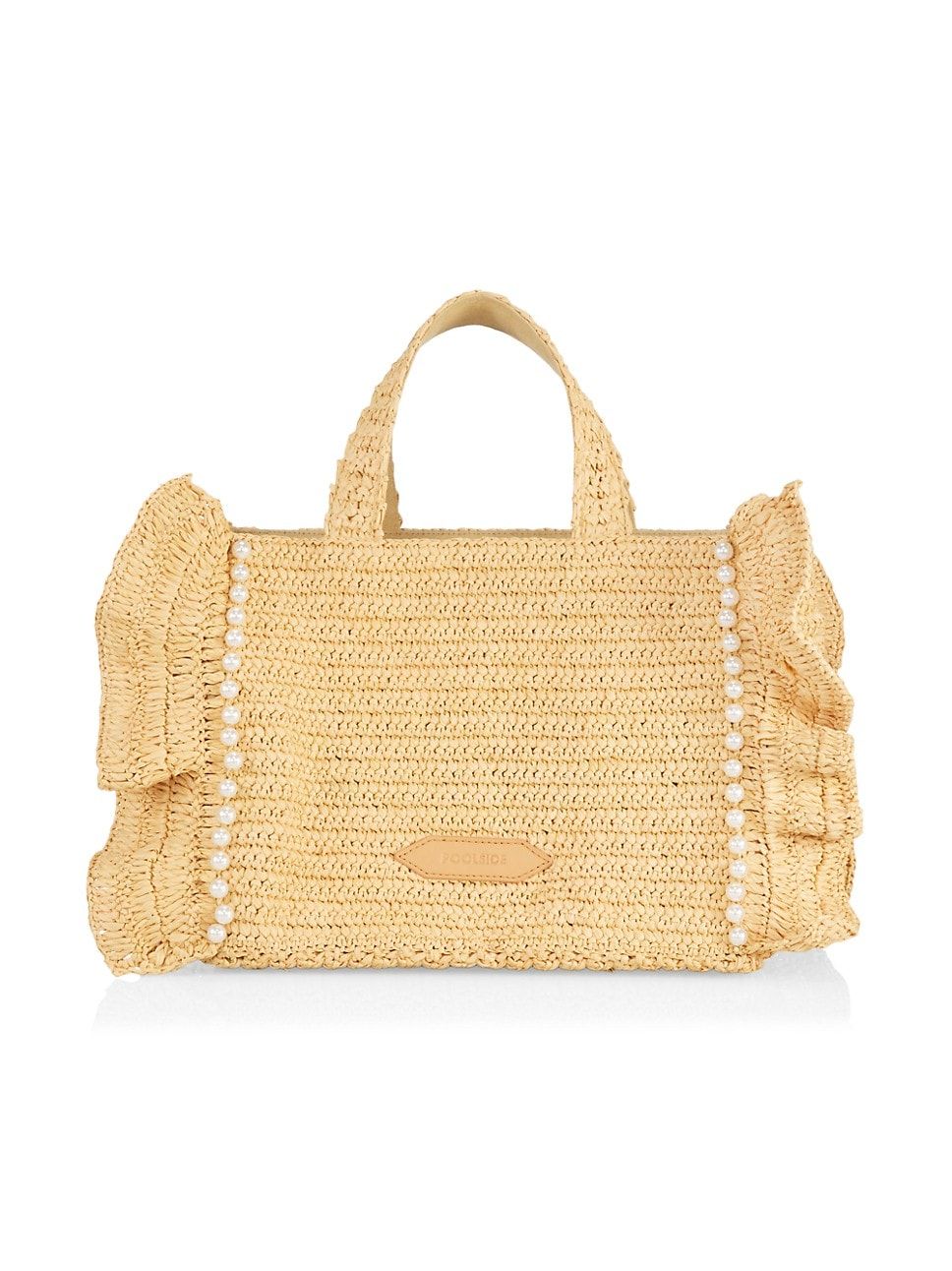 The Small Sogno Pearl Raffia Tote | Saks Fifth Avenue