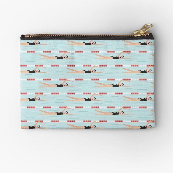 "Swimming Pool Light Blue" Zipper Pouch for Sale by JaskolArt | Redbubble (US)